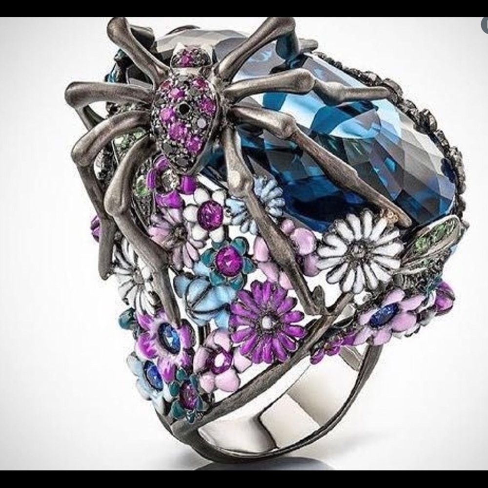 COPY - Cute Flower Spider Ring